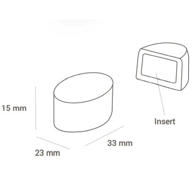 Форма для шоколаду Silikomart Chocado для праліне Ovale 23х33 h15 мм 24 шт (CH014)