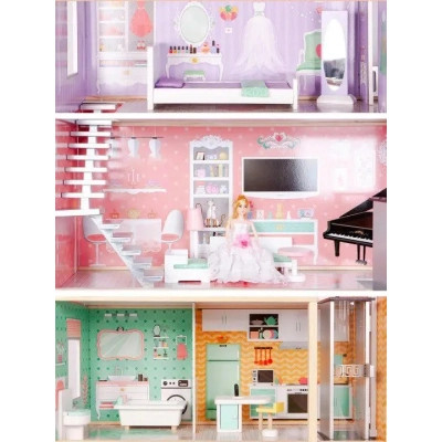 Ігровий набір Ecotoys Ляльковий будинок WOW (4128)