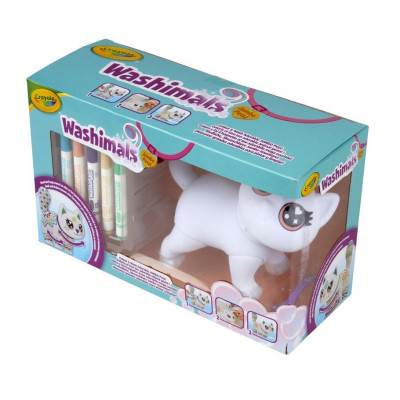 Набір для творчості Crayola Washimals Котик- велетень, з фломастерами 5 шт (74-7518)