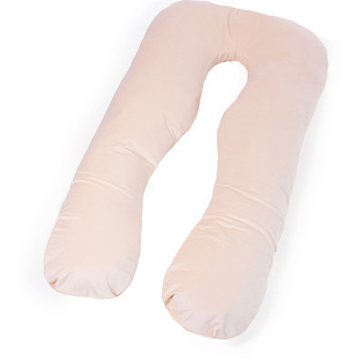 Подушка MirSon для вагітних і відпочинку Velvet Line №8019 U-подібна Cream (2200006178514)