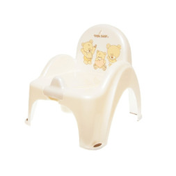 Горщик Tega Baby Teddy Bear стілець, з музикою, антиковзкий white pearl (PO-043-118)