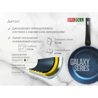 Сковорода Brizoll Galaxy 22 см (56-2245)