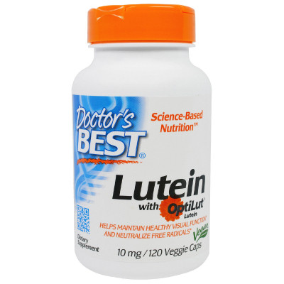 Антиоксидант Doctor&#039;s Best Лютеїн 10мг, OptiLut, 120 гелевих капсул (DRB-00143)