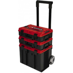 Ящик для інструментів Einhell E-Case Tower, 1 кейс S-F, 1 кейс S-F з вкладишем Grid Foam Set, 1 кейс L з колесами (4540015)