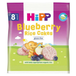 Хлібці HiPP органічні рисові з чорницею і яблуком 30 г (9062300132684)