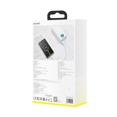 Батарея універсальна Baseus Amblight 30000mAh 65W, 6A, QC3.0, PD3.0, cable Type-C/100W (PPLG-A02)