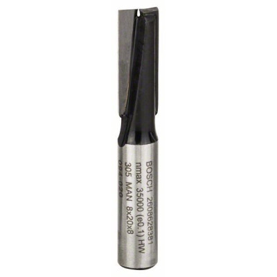 Фреза Bosch Professional пазова з двома лезами, Std, S8, D8, L20 (2.608.628.381)