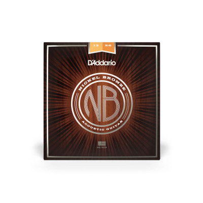 Струни для гітари D&#039;Addario Nickel Bronze Light Top / Medium Bottom (12-56) (NB1256)
