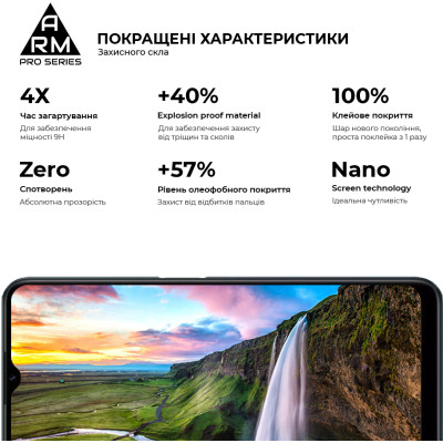 Скло захисне Armorstandart Pro Realme C30/C30s/C33 Black (ARM64728)
