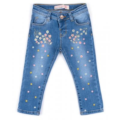 Джинси дитячі Breeze джинсові з квіточками (OZ-17703-74G-jeans)