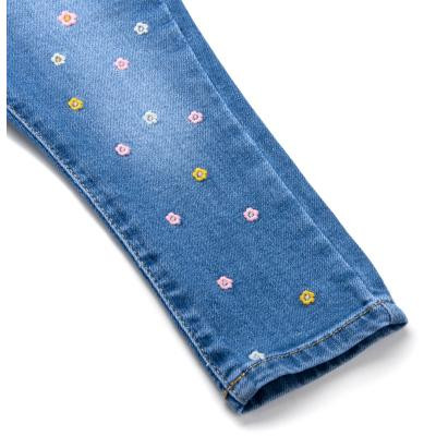 Джинси дитячі Breeze джинсові з квіточками (OZ-17703-74G-jeans)