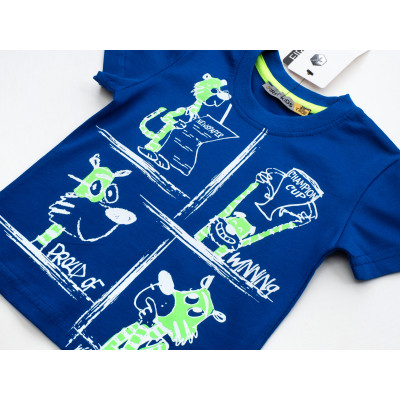 Футболка дитяча First kids з коміксами (2028-92B-blue)