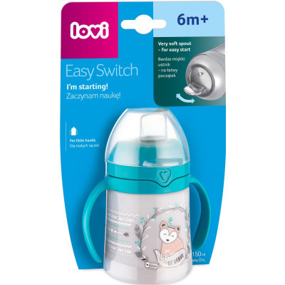 Поїльник-непроливайка Lovi Easy Switch Indian Summer 150 мл (35/352)