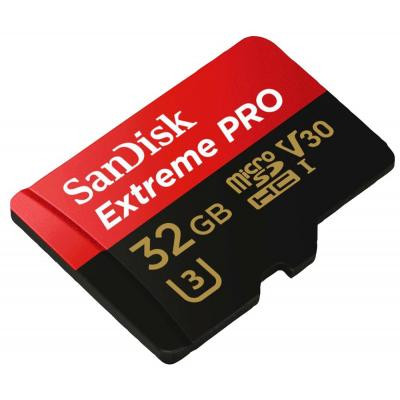 Карта пам&#039;яті SanDisk 32GB microSD class 10 V30 A1 UHS-I U3 4K Extreme Pro (SDSQXCG-032G-GN6MA)