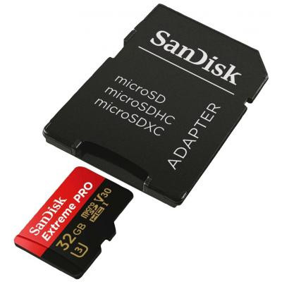 Карта пам&#039;яті SanDisk 32GB microSD class 10 V30 A1 UHS-I U3 4K Extreme Pro (SDSQXCG-032G-GN6MA)