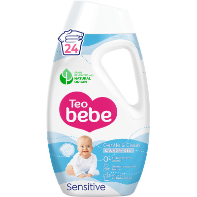 Гель для прання Teo bebe Gentle &amp; Clean Sensitive 1080 мл (3800024048784)