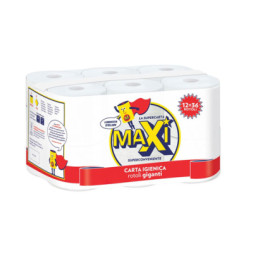 Туалетний папір Maxi Household 2 шари 35.1 м 12 рулонів (8011728011126)