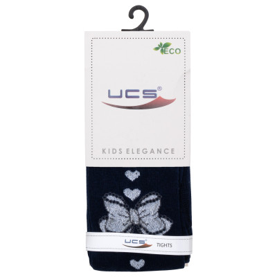 Колготки дитячі UCS Socks з бантом (M0C0301-2192-146G-blue)