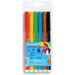 Фломастери Centropen 7550/06 COLOUR WORLD, 06 colors (7550/06 ТП)