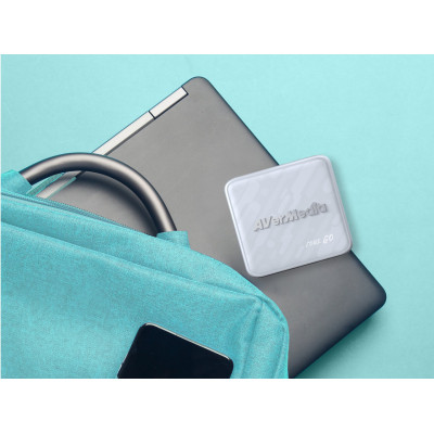 Зарядний пристрій AVerMedia GC313 CORE GO 100W 2хUSB-С 1хUSB-A 1xHDMI white (40AAGC313AWP)