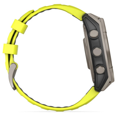 Смарт-годинник Garmin fenix 8 47mm,Saph Solar, BareTi/Graphite,AmpYe/GrphBnd (010-02906-21)