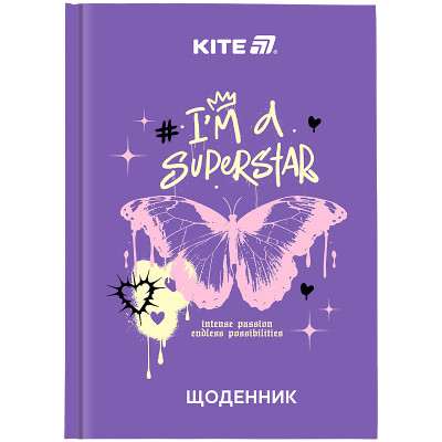 Щоденник шкільний Kite Superstar, тверда обкладинка (K25-262-2)