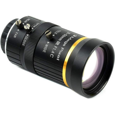 Об&#039;єктив Waveshare 8-50mm Zoom Lens for Pi Camera Module (18245)