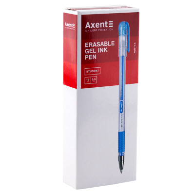 Ручка гелева Axent Пиши-стирай Student, синя (AG1071-02-A)