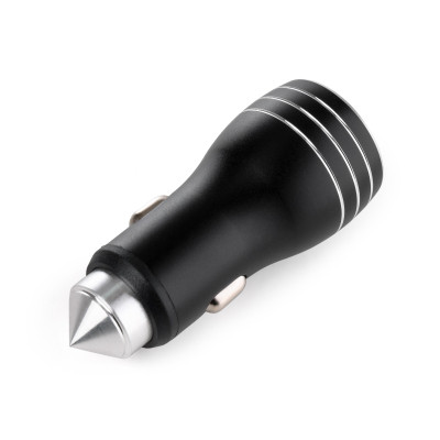 Зарядний пристрій Vinga QC3 Quick Dual USB Car Charger aluminium 18W Max (VCCQAABK)
