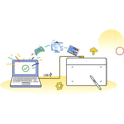 Графічний планшет XP-Pen Deco Fun Black (Deco Fun L_BK)