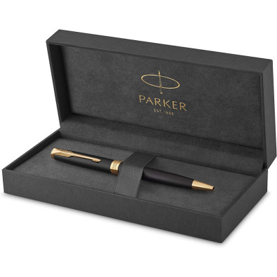 Ручка кулькова Parker SONNET 17 Matte Black Lacquer GT BP (84 832)