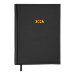 Тижневик Buromax датований 2025 BASE А5 чорний (BM.2108-01)