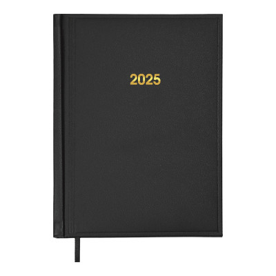 Тижневик Buromax датований 2025 BASE А5 чорний (BM.2108-01)