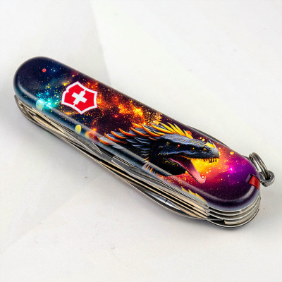 Ніж Victorinox Huntsman Zodiac 91 мм Зірковий дракон (1.3713.3_Z3220p)