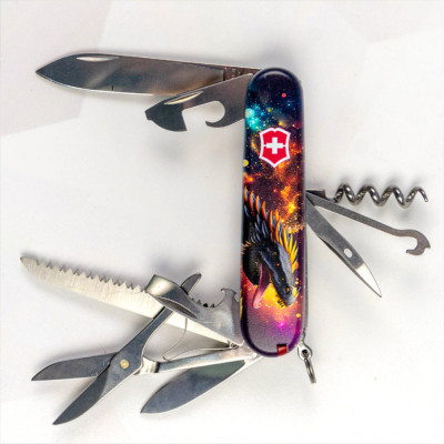 Ніж Victorinox Huntsman Zodiac 91 мм Зірковий дракон (1.3713.3_Z3220p)