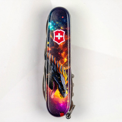 Ніж Victorinox Huntsman Zodiac 91 мм Зірковий дракон (1.3713.3_Z3220p)