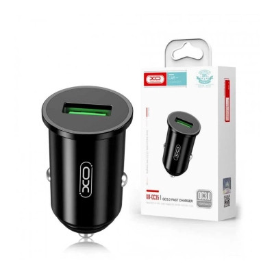 Зарядний пристрій XO QC 3.0 CC35 18W/1USB Black (XO-CC35-BK)