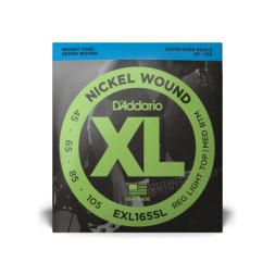 Струни для гітари D'Addario XL Nickel Wound Bass Reg Light Top / Med Bottom (45-105) (EXL165SL)