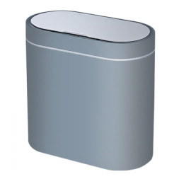 Контейнер для сміття JAH Сенсорний Овальний Сірий 8 л (6605)