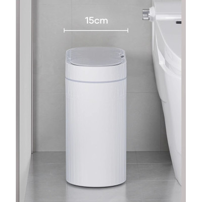 Контейнер для сміття JAH Сенсорний Овальний Сірий 8 л (6605)