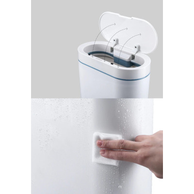 Контейнер для сміття JAH Сенсорний Овальний Сірий 8 л (6605)