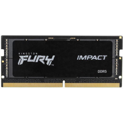 Модуль пам&#039;яті для ноутбука SoDIMM DDR5 16GB 4800 MHz FURY Impact Kingston Fury (ex.HyperX) (KF548S38IB-16)