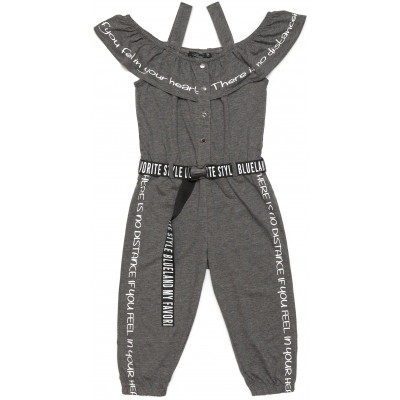 Комбінезон дитячий Blueland з оборкою (2476-152G-gray)