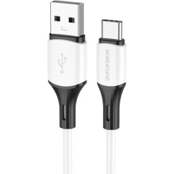 Дата кабель USB 2.0 AM to Type-C 1.0m BX79 3A White BOROFONE (BX79CW)