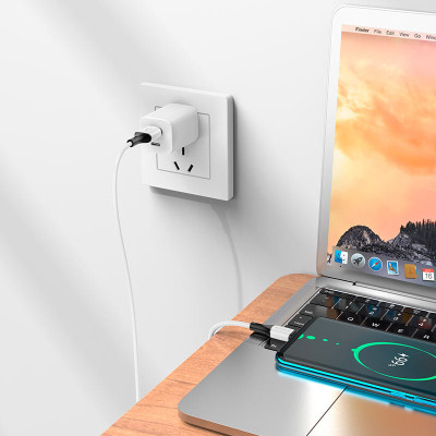 Дата кабель USB 2.0 AM to Type-C 1.0m BX79 3A White BOROFONE (BX79CW)