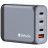 Зарядний пристрій Verbatim GaN 100 W 4 ports (2xUSB-C-100 W,USB-C 65 W /USB-A -3.0) (32202)