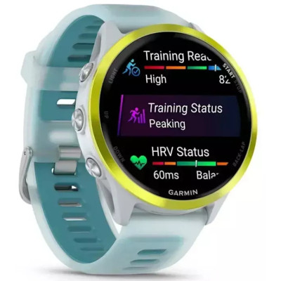 Смарт-годинник Garmin Forerunner 570 - 47MM, Whitestone/Amp Yellow, GPS (010-02971-01)
