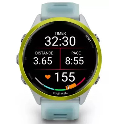 Смарт-годинник Garmin Forerunner 570 - 47MM, Whitestone/Amp Yellow, GPS (010-02971-01)