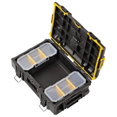 Ящик для інструментів DeWALT TOUGHSYSTEM 2.0 555х385х180 мм, з органайзером для дрібних д (DWST83293-1)