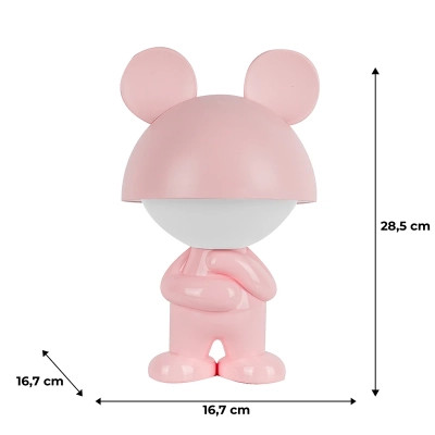 Нічник Kite Світильник LED з акумулятором Dreamy Mouse, рожевий (K25-315-2-2)